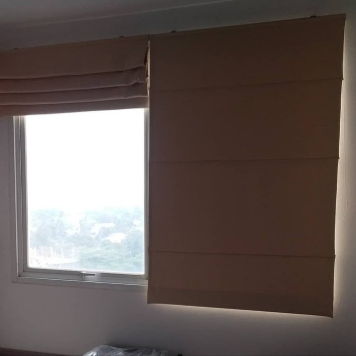 Tirai gorden roman shade lipat