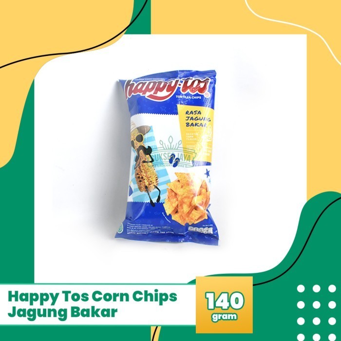 

Happy tos tortilla chips rasa jagung bakar 140 gram