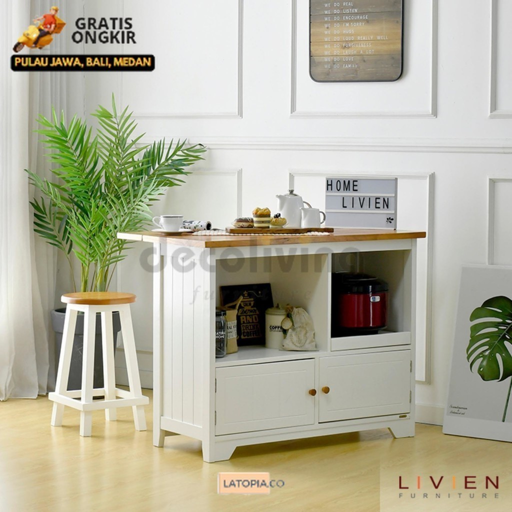 Meja Makan, Model Livien, Meja Makan Multifungsi, Meja Makan Minimalis, Dining Table, Meja Makan Mur