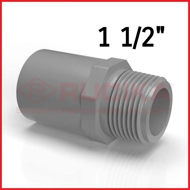 Sok Drat Luar 1 1/2" inch AW Rucika Valve Socket Sock shock drat 1.5
