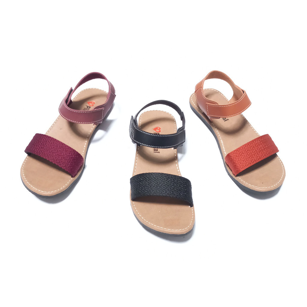 Hai.market - Alula Sendal Sepatu Wanita Remaja Slop Korea Tali Belakang Untuk OOTD Kondangan - Sanda