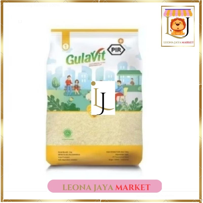 

LJ MARKET GULAVIT KEMASAN 1 KG-GULA PUTIH