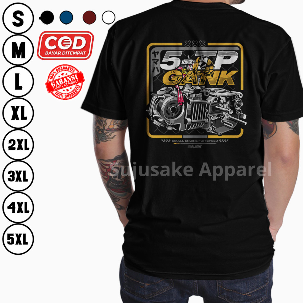 Baju Kaos Atasan Pria 5tp Gank Yamaha Jupiter Z Vega R New Menolak Punah Pria Distro Original Keren 