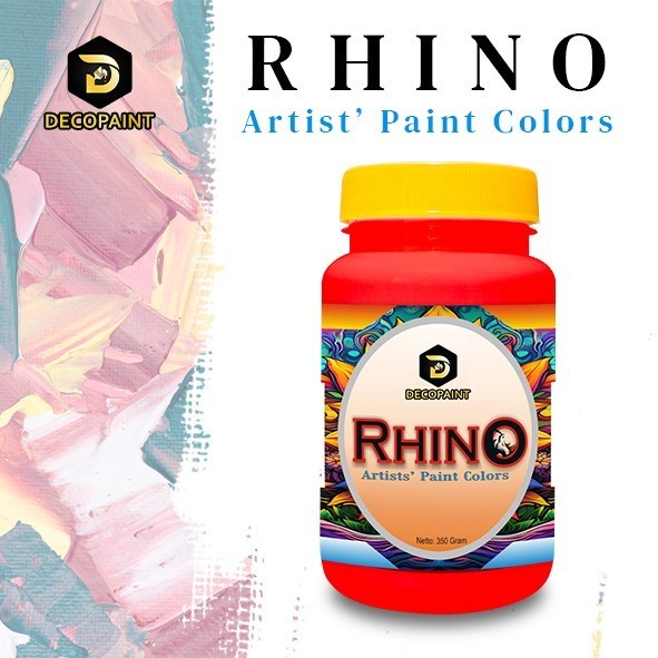 

promo ✨ -Cat Air RHINO Untuk Kanvas, Poster, Sepatu, Styrofoam - Kemasan 350 gr - Merah