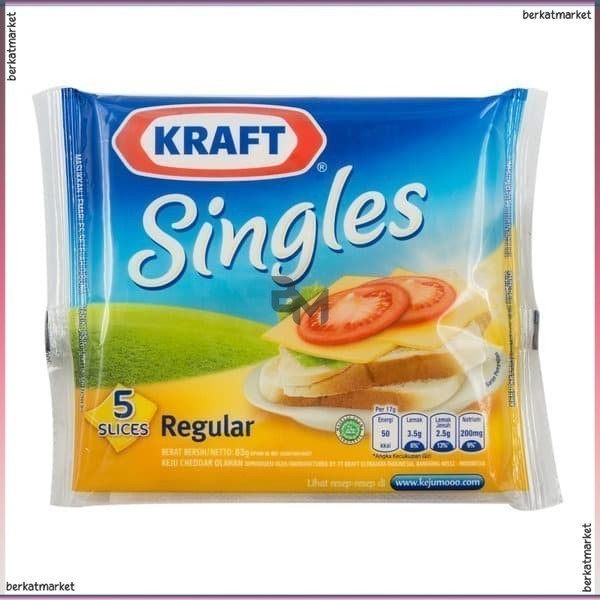 

Kraft Keju Cheddar Cheese Singles isi 5s