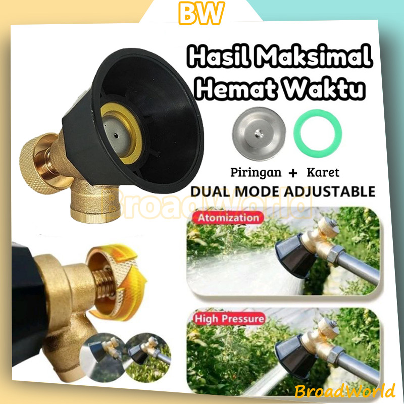 Noozle Sprayer Adjustable Kuningan /Noozle Spruyer Super Kabut /sprayer elektrik kuningan/ujung semp