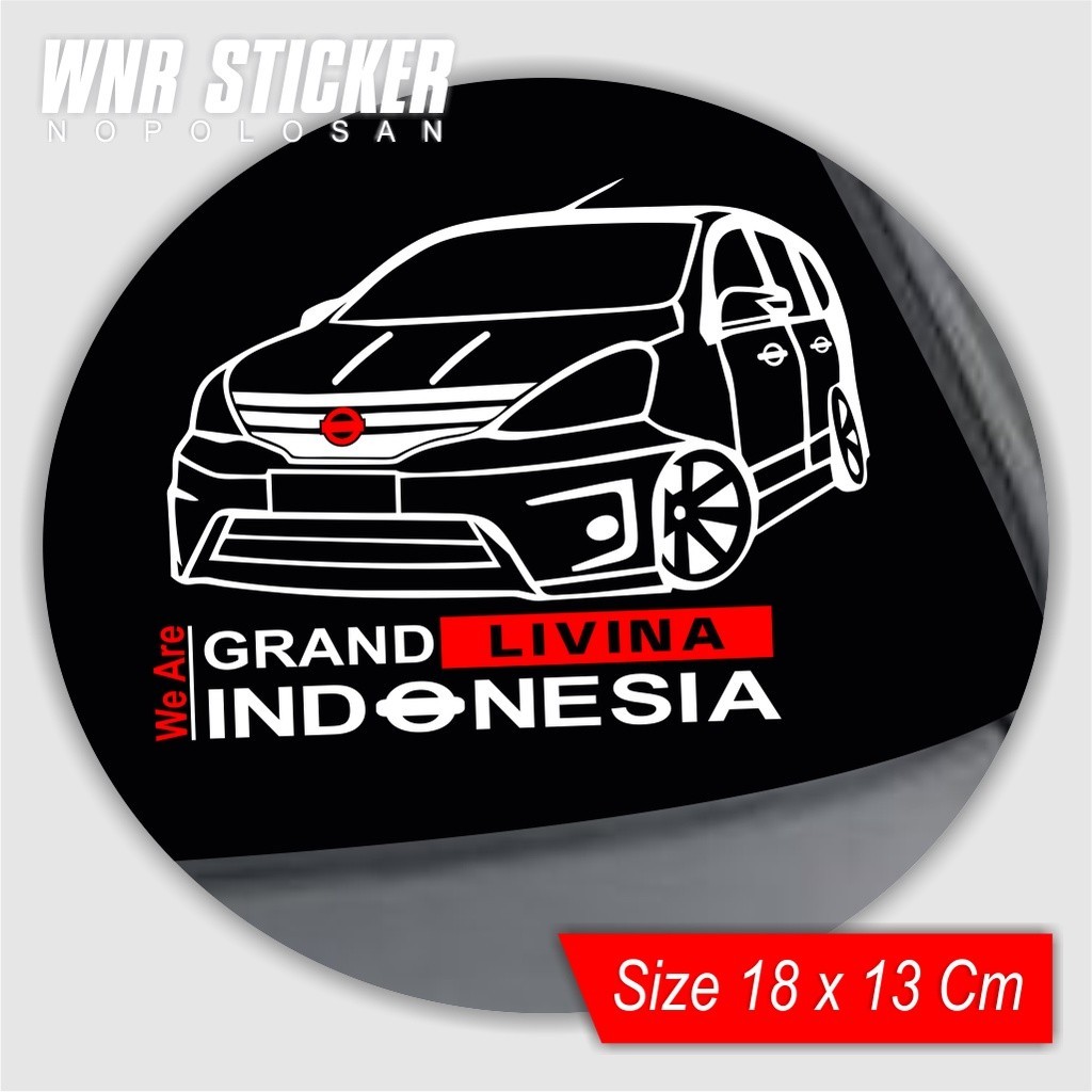 Sticker aksesoris mobil nissan grand livina