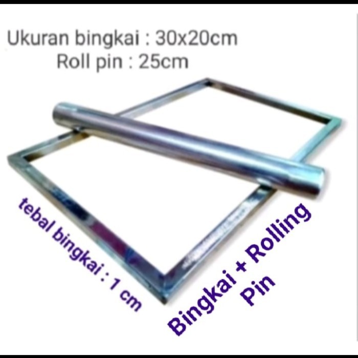 

TERJUAL Bingkai Perata Adonan Untuk Kue Kering Bahan Stainless - 30x20x1cm
