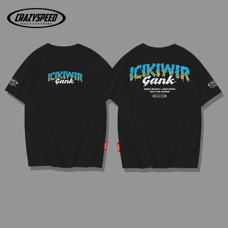 Kaos ICIKIWIR GANK V4 Kaos Pria Wanita Cb Herex Racing CrazySpeed