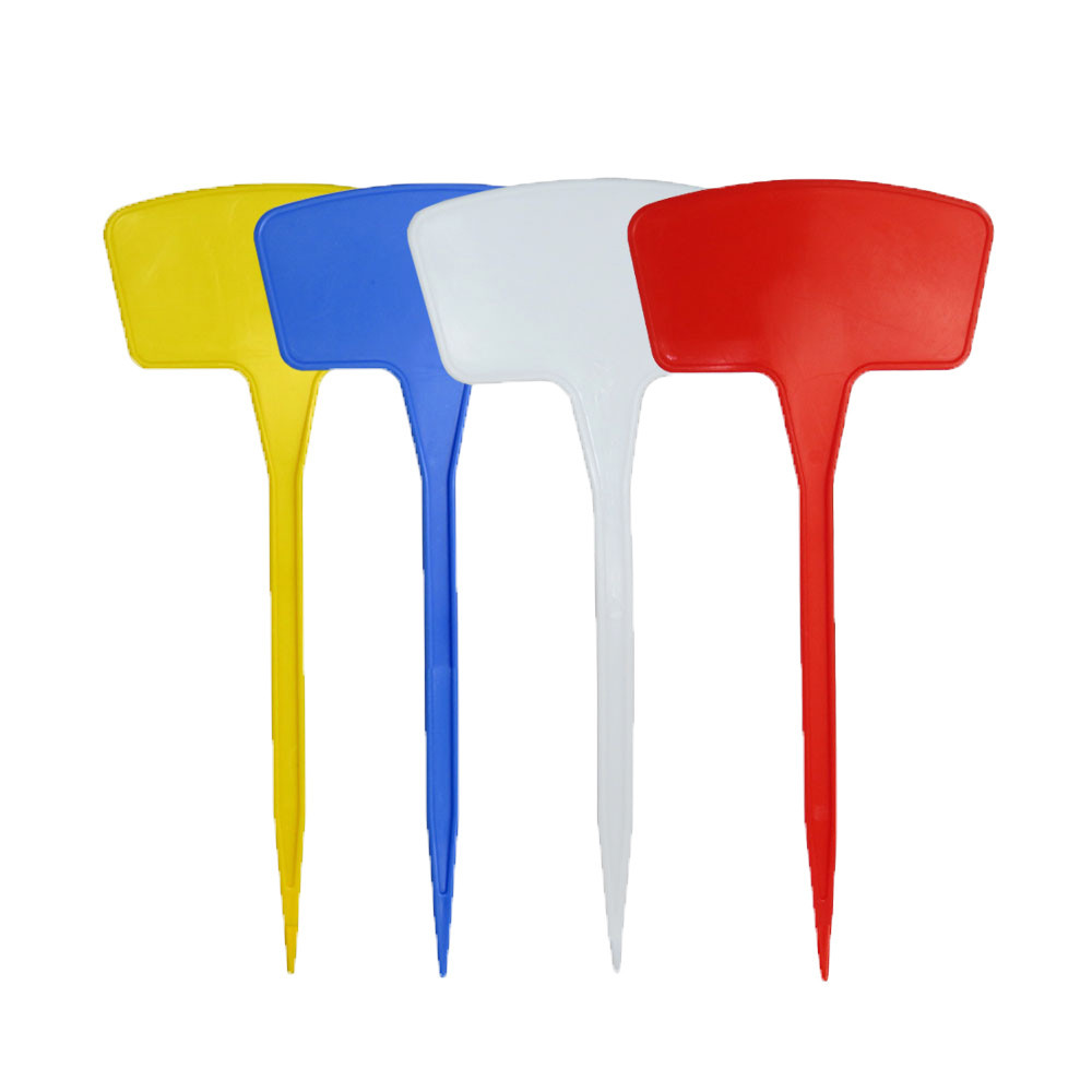 

12x27CM Plastic Garden Flower Labels Red White Blue Yellow Plant Marker Planting Shrub Sign Classification Tools Plastic