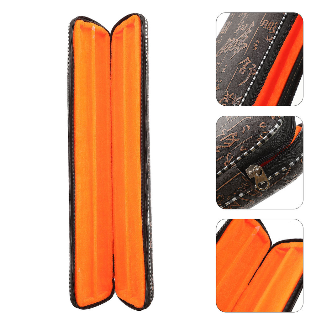 Flute Storage Box Wood Decor Bamboo Flute Box Shockproof Resistant to Moisture Resistance to Fall Of