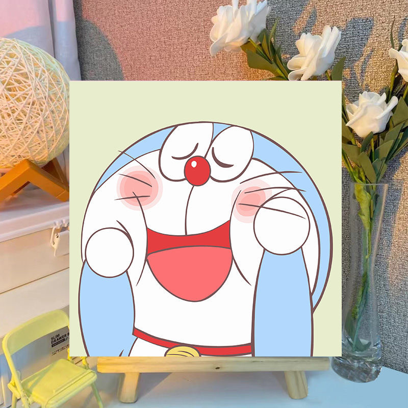 

doraemon Series-Paint by Numbers 20x20cm - Canvas Paint By Number Lukisan Dengan Nomor Canvas / Edukasi Menggambar anak / Prakarya Lukisan / Pajangan Lukisan / Painting Kit Lukisan DIY