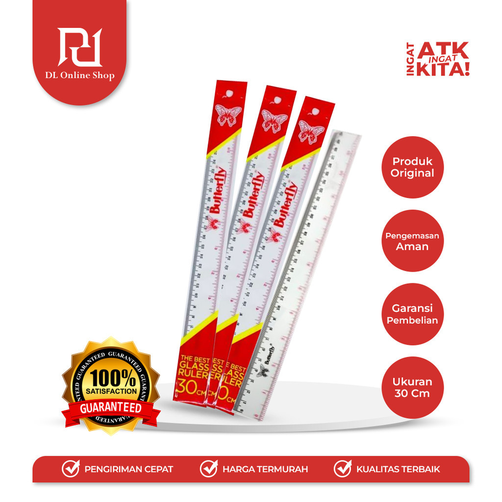 

BUTTERFLY PENGGARIS PLASTIK 30cm (1PC)