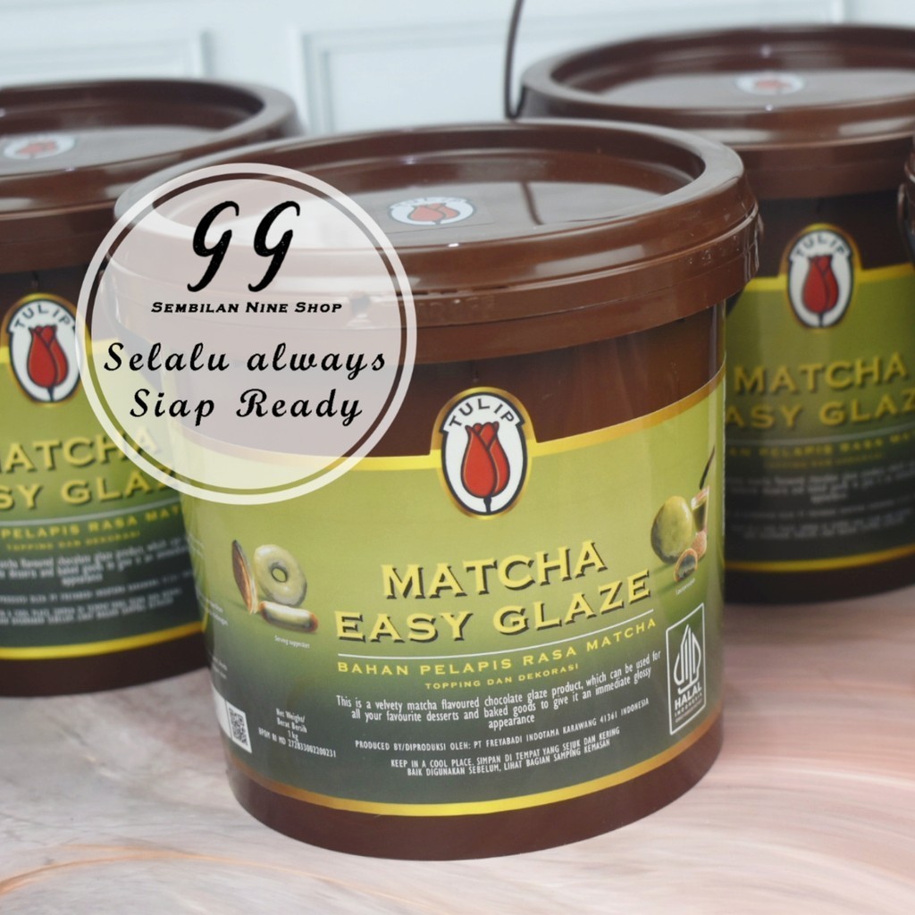 

TULIP Easy GLAZE MATCHA 1 KG Dip Glaze Green Tea Teh Hijau Pelapis