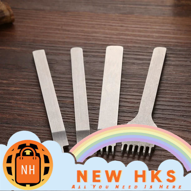 

1set Alat Pelubang Kulit Leather Craft Hole Punches Stitching Tool 1 2 4 6 Lubang Ikat Pinggang