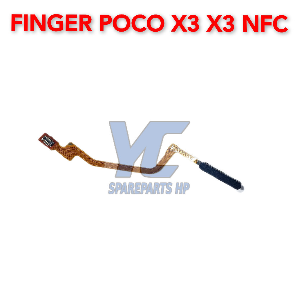 Flexible Fingerprint Xiaomi Poco X3 X3 Nfc Original Baru