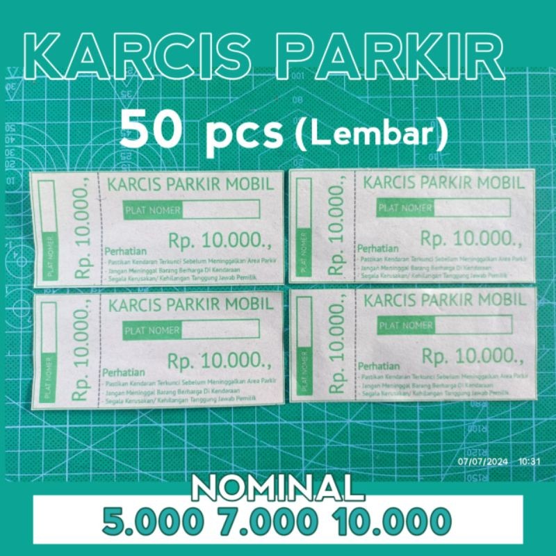 

Cetak Karcis pakir Mobil UMP0021 Murah