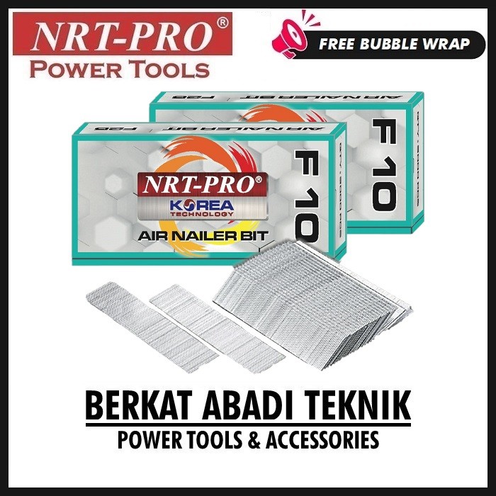 

NRT-PRO F10 MO Isi Mesin Staples Mata Paku Tembak Lurus Air Nailer Nail Gun Stapler Angin F10MO F 10 MO