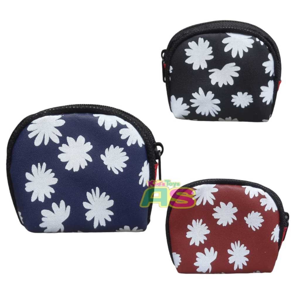 DOMPET WANITA UK 7X9 DOMPET MINI MOTIF BUNGA / DOMPET KOIN MOTIF / DOMPET MINI KOIN POLOS