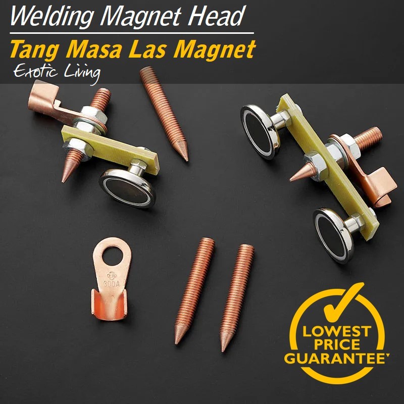 ✦ExoticLiving✦ KLEM TANG LAS MAGNET untuk Kabel Massa Mesin TRAVO Las Listrik Magnet Welding Ground 