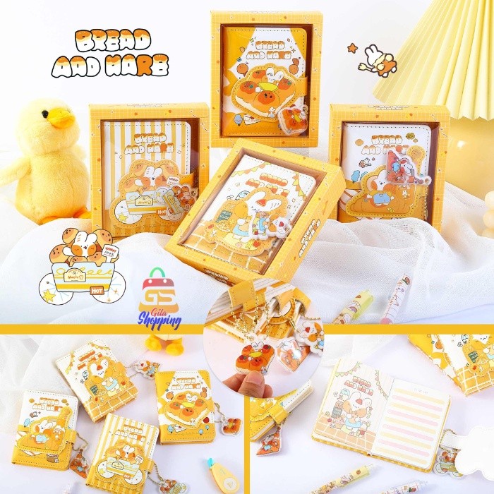 

Mini Notebook Magnetic Bread Aad sz A7 Jurnal agenda Buku tulis - 6932