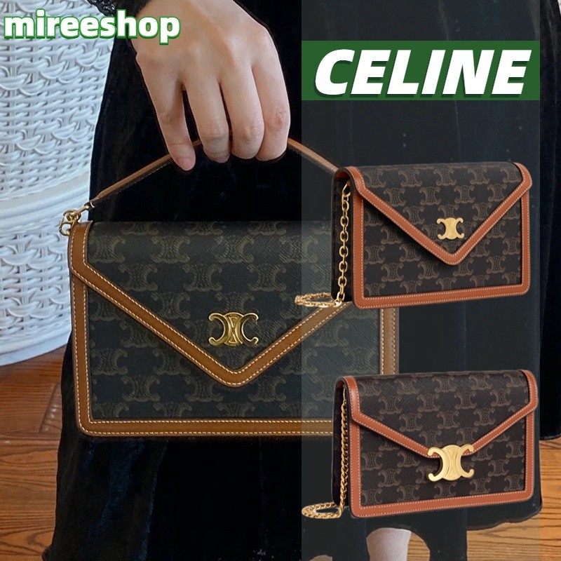 Celine TRIOMPHE CANVAS WALLET CHAIN BAG