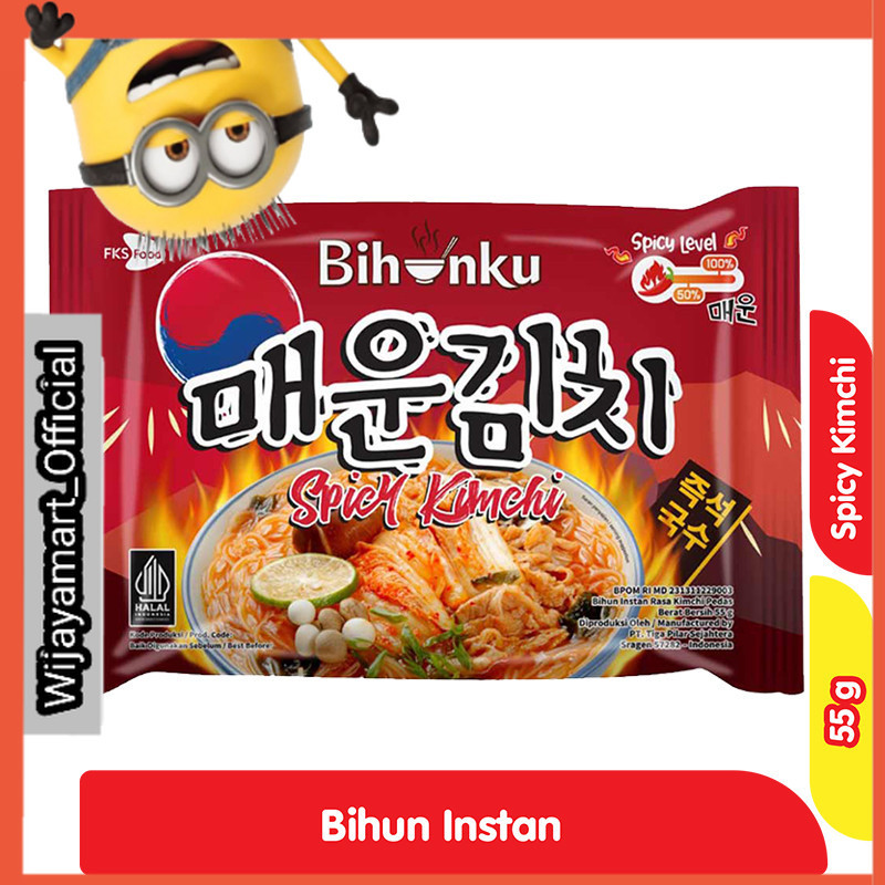 

Bihunku Bihun Instan Kimchi Pedas 55 g