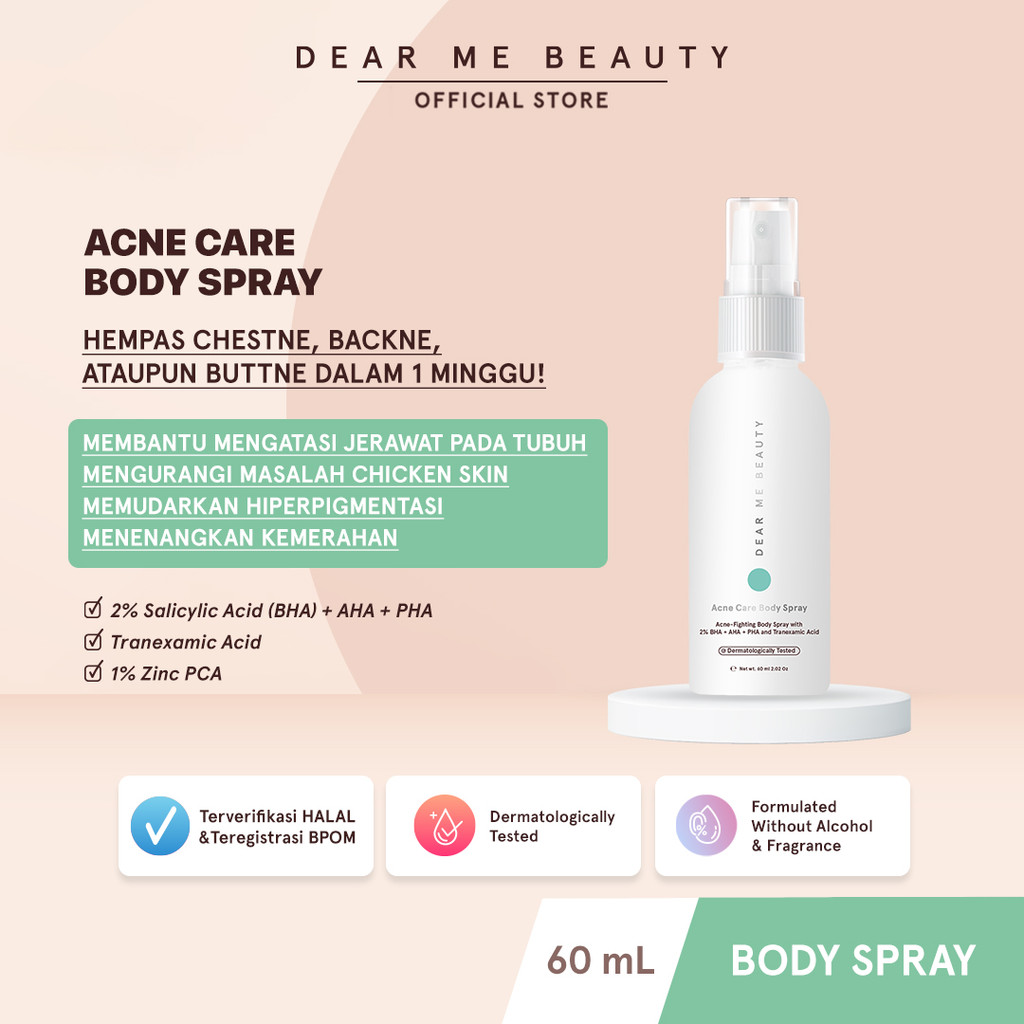 Dear Me Beauty Acne Care Body Spray