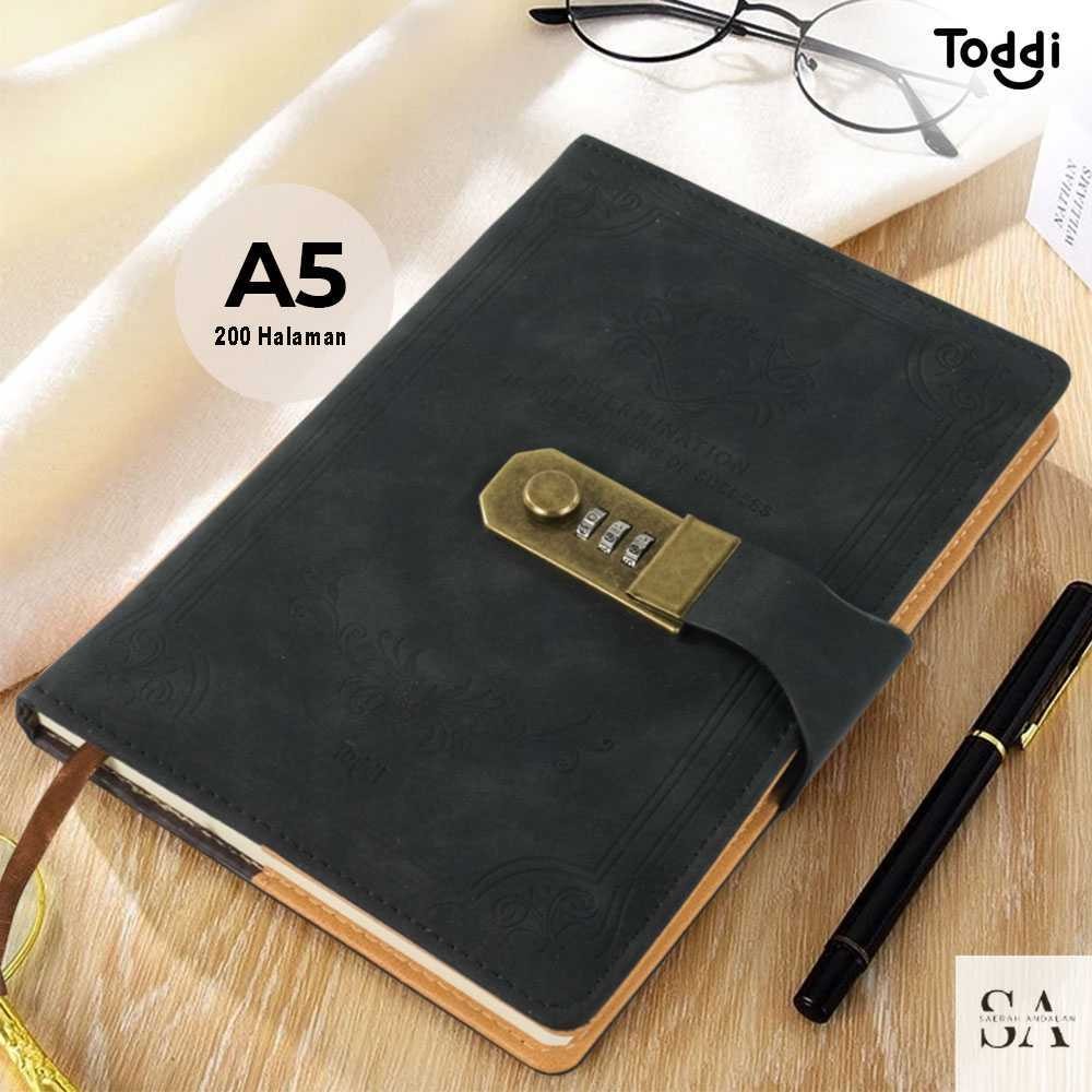 

Buku Jurnal Leather Diary A5 70GSM 200 Halaman Grid with Lock