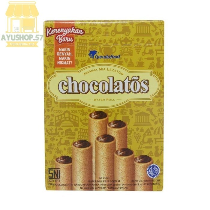 

Gery Chocolatos Wafer Roll [9 gr/ 24 pcs] - AYUSHOP57