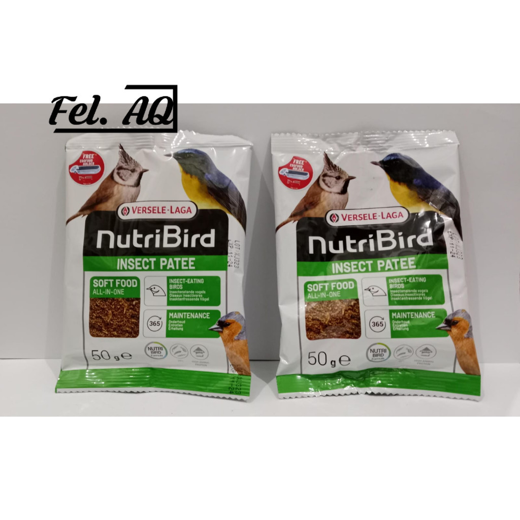 NUTRIBIRD INSECT PATEE PATTE VERSELE LAGA VOER PUR IMPORT PAKAN BURUNG MURAI DAN BURUNG LAINNYA
