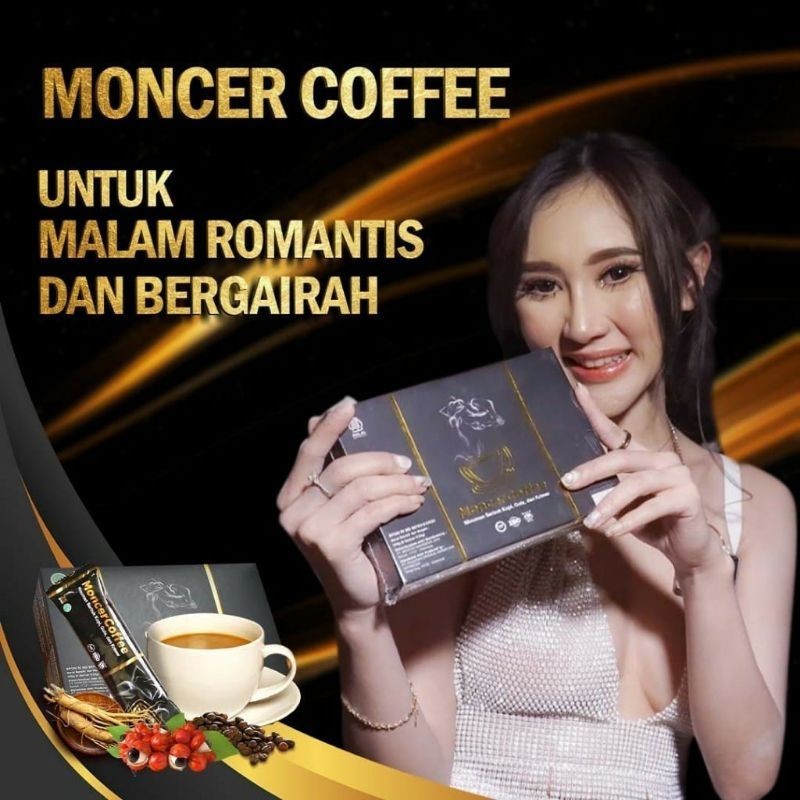 

(1box isi 8shaset)MONNCER!!! Coffee Original Coffee nyaPria Dewasa