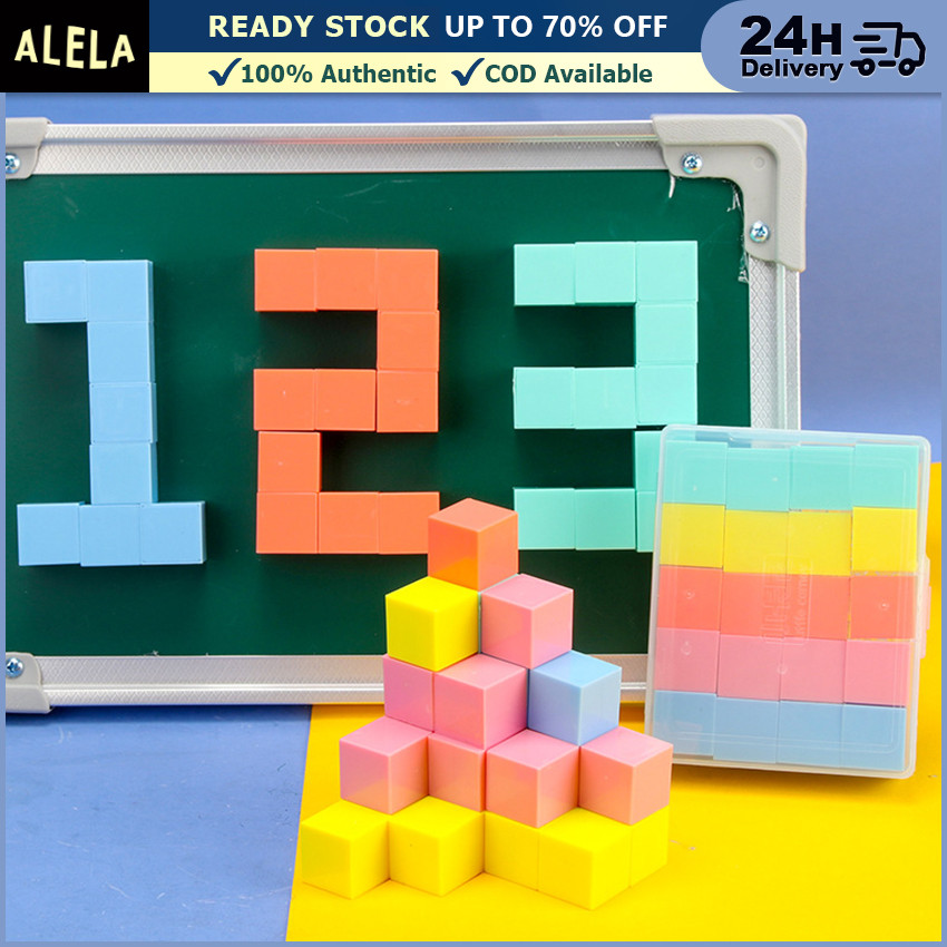 Magnetic Block Geometri Bangun Ruang Matematika Magnet Kotak Kubus Activity Learning Cube Mainan Edu