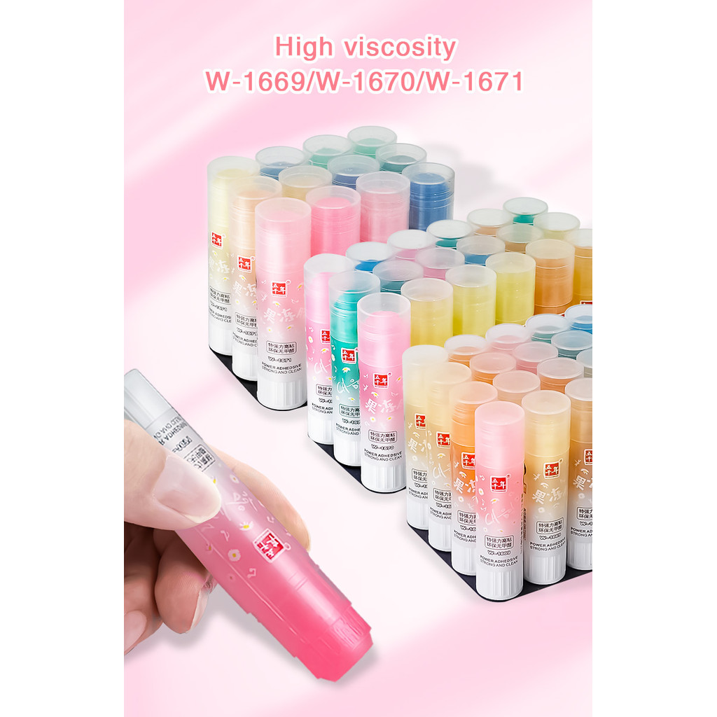 

WQN Rotating Clear Glue Sticks Fast Dry Washable Office School Supply Business Bill Bonding Tool Student Handmade Paper Crafts