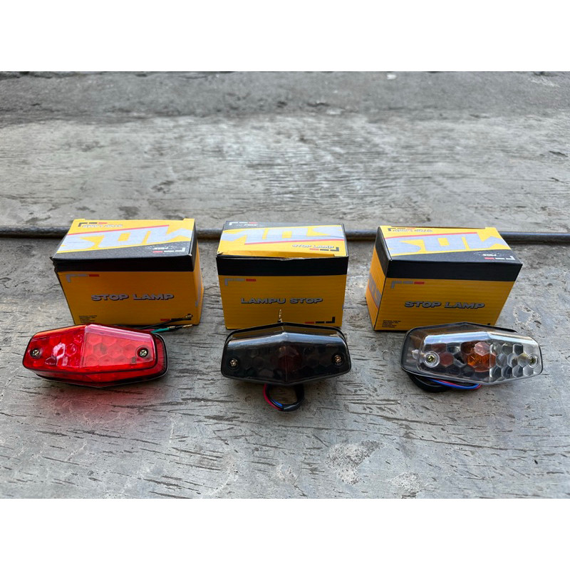 STOPLAMP STOPAN LAMPU BELAKANG BSA LED DAN BOHLAM PNP CB GL MP TIGER