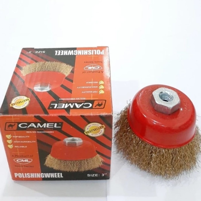 Sikat kawat mangkok 3"