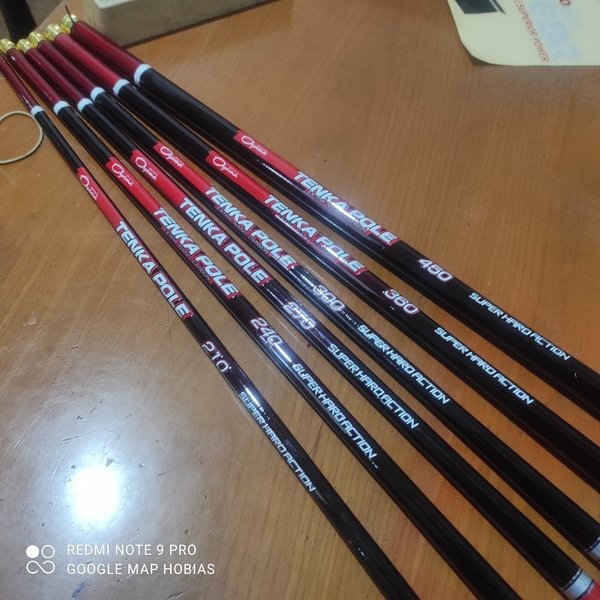 joran pancing tegek kaku oyama tenka pole 210. 240. 270. 300. 360. 450