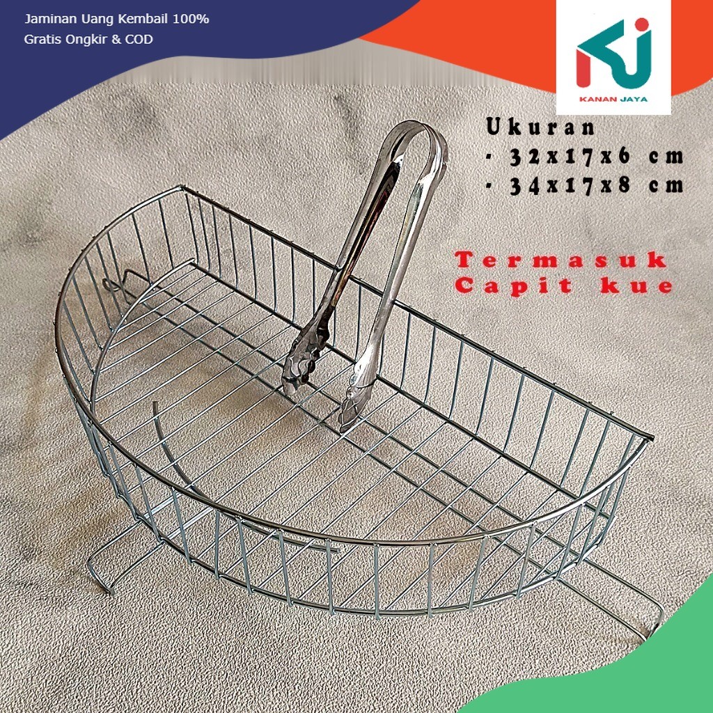Keranjang peniris / tirisan minyak untuk gorengan tirisan gorengan aluminium