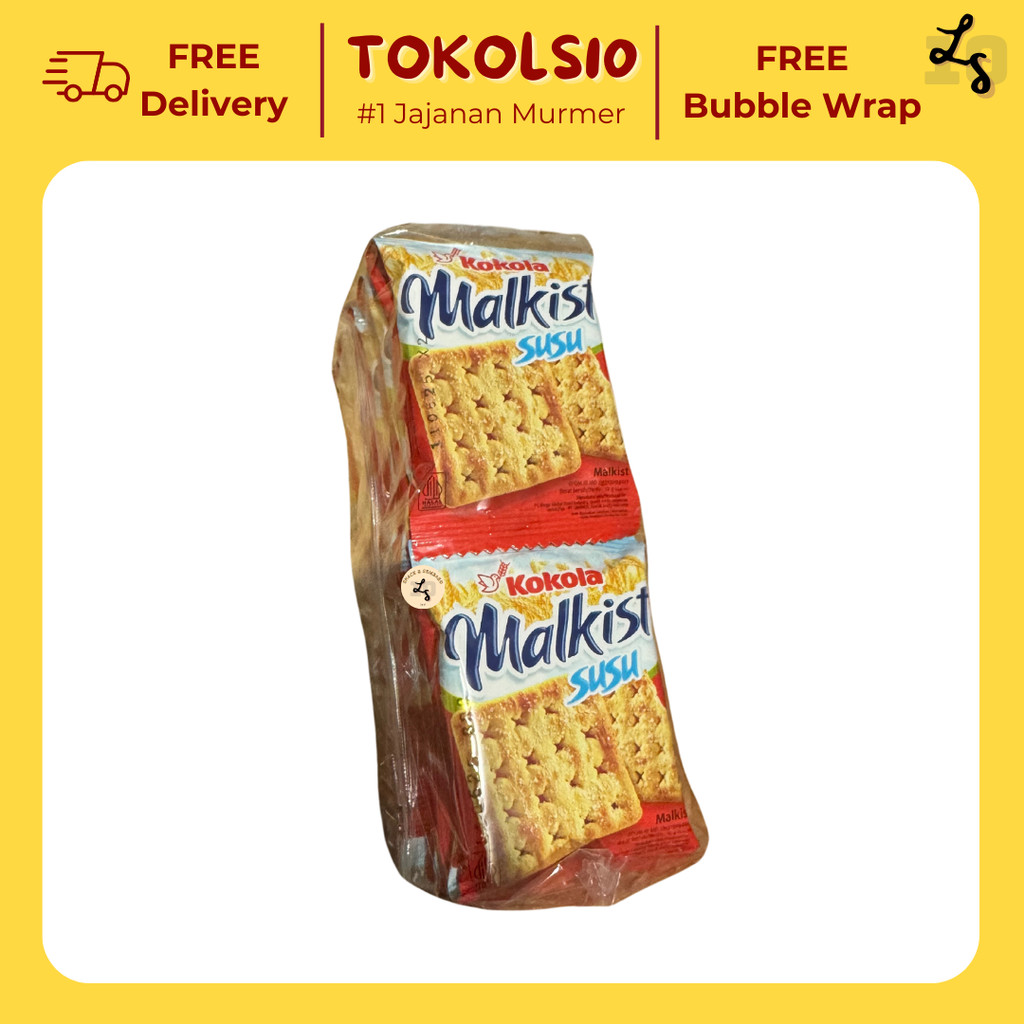 

Kokola Malkist Susu Tabur Gula 1 Pack Isi 20 pcs @12gr