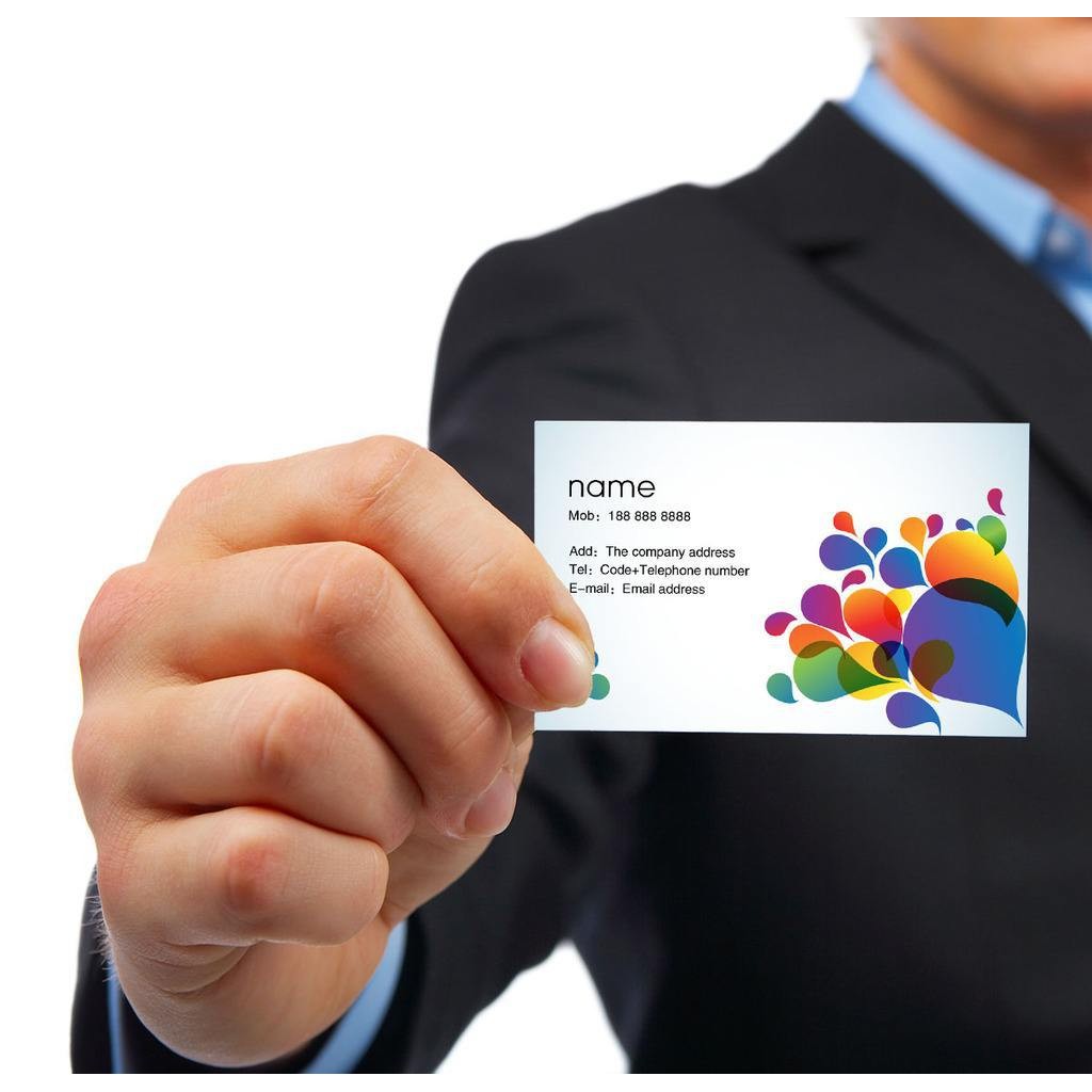 

100PCS cheap customized full-color double-sided printing business card 300GMG paper
