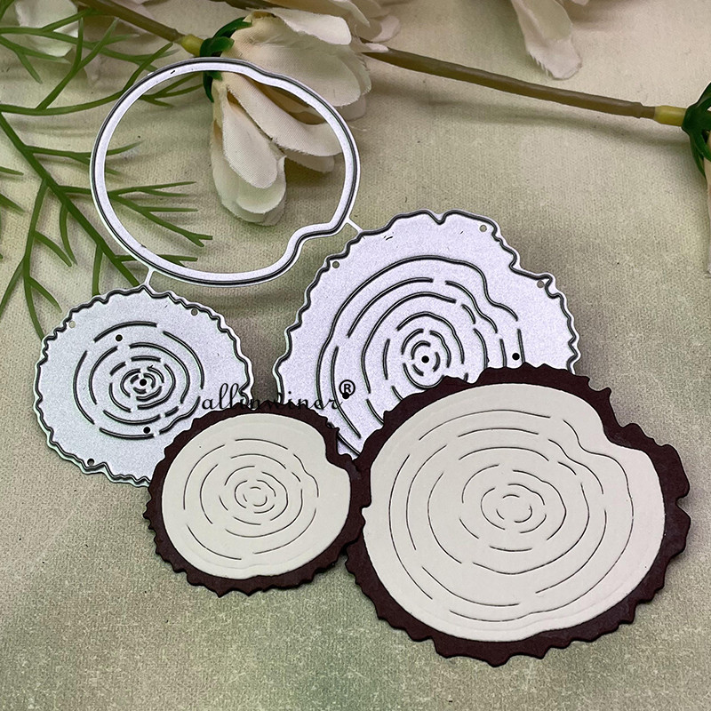 

tree-ring decoration Metal Cutting Dies for DIY Scrapbooking Album Paper Cards Decorative Crafts Embossing Die Cuts