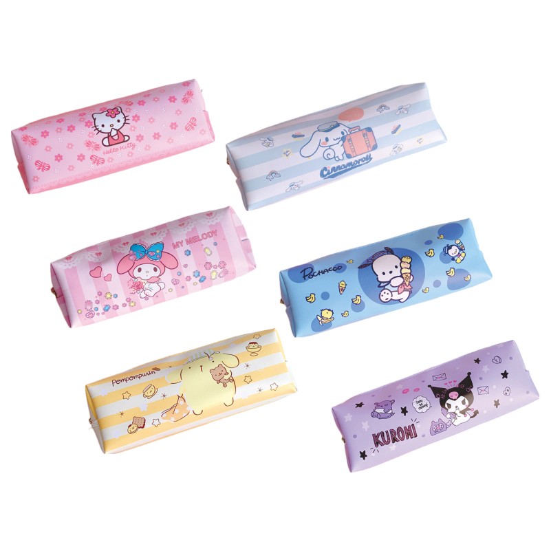 

Hello Kitty Kuromi Phochacco Pencil Case For Girls Kawaii Cartoon Anime Large Capacity Pen Bag Stationery Pouch School Supplies