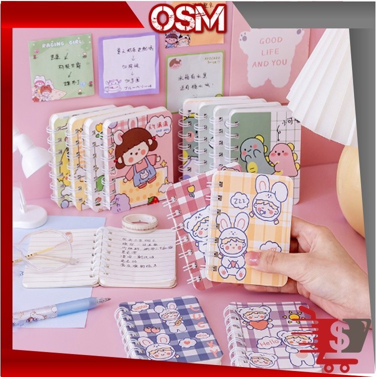 

OSM - B5865 Buku Catatan Kecil Notebook Ring Motif / Notebook Ring Motif / Buku Catatan Ring / Buku Mini Alat Tulis Portable