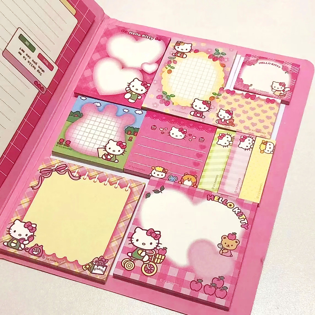 

Sanrio Hello Kitty Convenience Book Kuromi Mymelody Cinnamoroll Kawaii Note Book Cute Paste Notepad Student Office Stationery