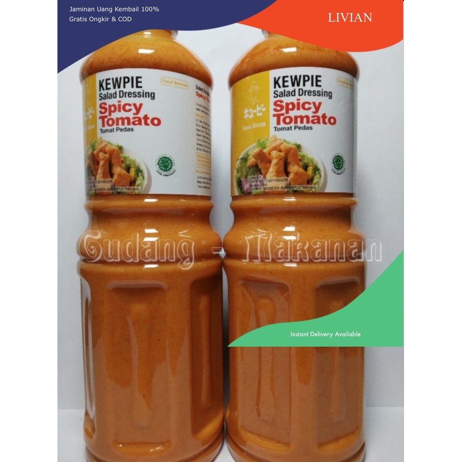 

lv Kewpie Salad Dressing Spicy Tomato 1 Liter - Pack Standard