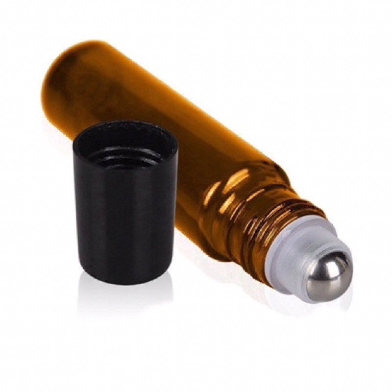 Botol Roll On Kaca Amber 5ml Botol Essential Oil Minyak Angin Roller Kaca