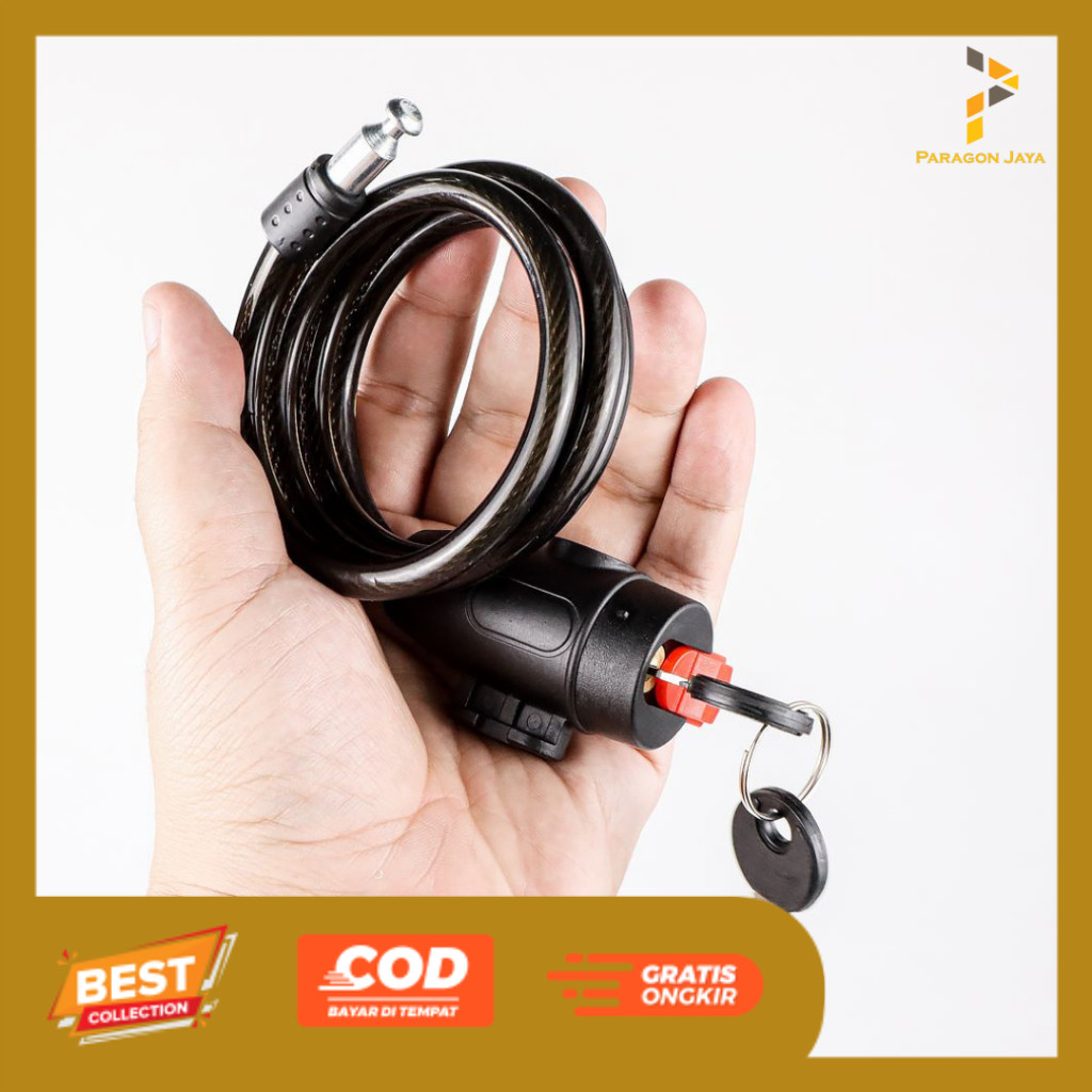 Kunci Gembok Ban Sepeda Anti Maling Aman Lock Sepeda Gunung Lipat - SB