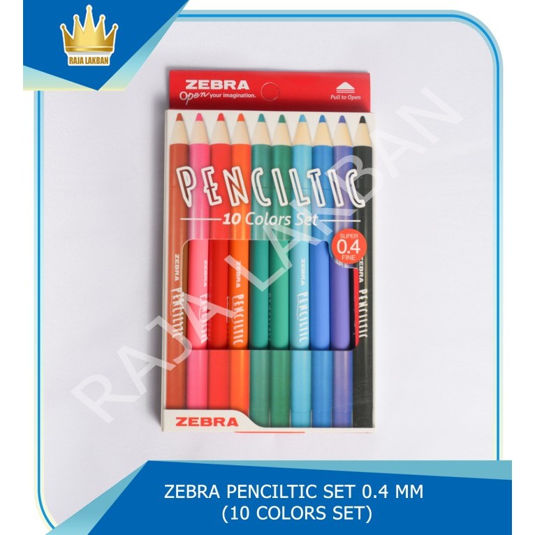 

[New] Pulpen/Fineliner Zebra Penciltic SET 04 MM Waterbased Ink ECER/GROSIR
