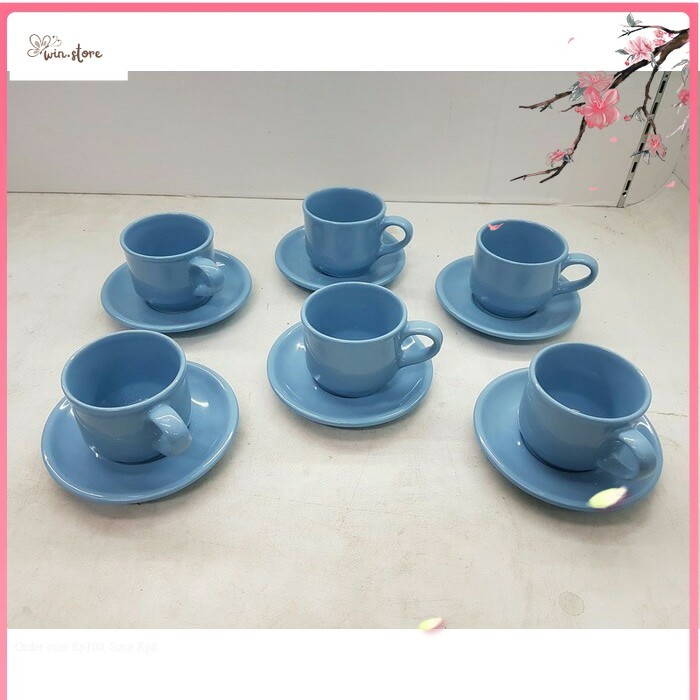 Set Tea Hampers / Cangkir Set Nikura Isi 12 Pcs - Gelas Tea / Coffee Set Nikura 12pc