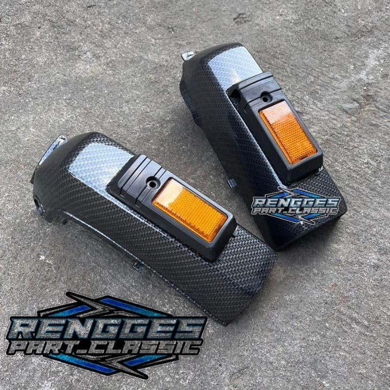 Tutup skok astrea prima carbon celup wtp motif forged kevlar